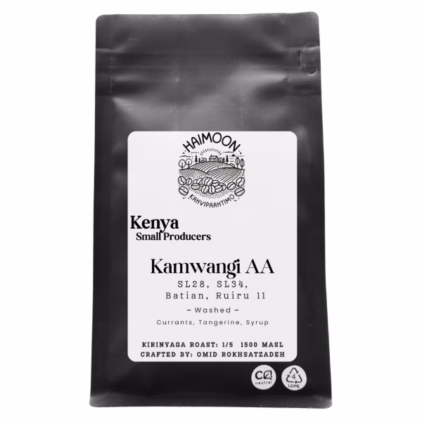 Kenya Kamwangi AA - Erikoiskahvi Kirinyagasta Kenya Kamwangi AA erikoiskahvi Kirinyaga