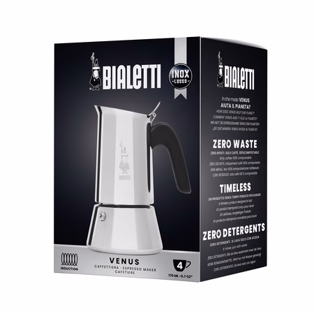 Bialetti Venus 4 mutteripannu Bialetti Venus 4 ruostumattomasta teräksestä valmistettu mutteripannu