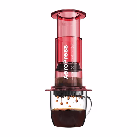 c8f588ce7edd4c5c7849fb2e7792120e AeroPress Clear kahvinkeitin - sininen, purppura ja punainen