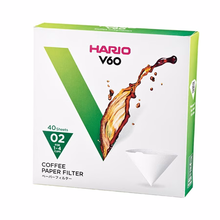 Hario V60 02 -suodatinpaperit 40 kpl laatikko