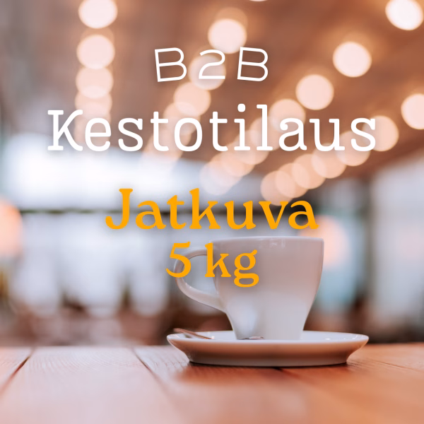 B2Bkahvi Toimistokahvi 5 kg – viisi 1 kg pussia tuorepaahtoa Haimoosta