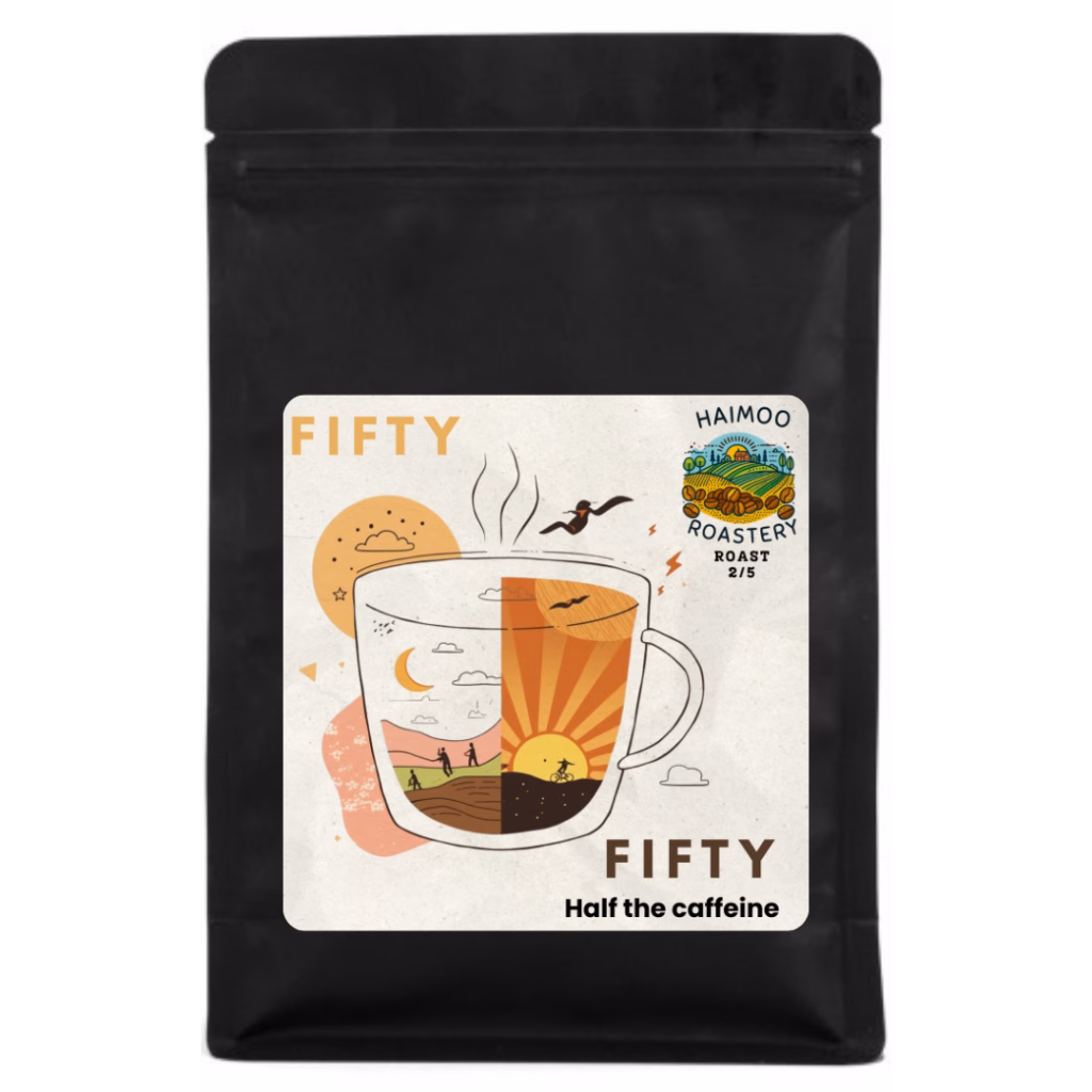 Fifty Fifty Half caffeine coffee