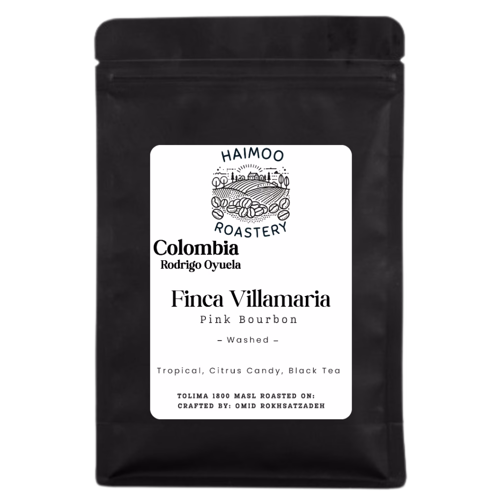Colombia Rodriqo Oyuela Pink Bourbon vaaleapaahtoinen erikoiskahvi Tolimasta