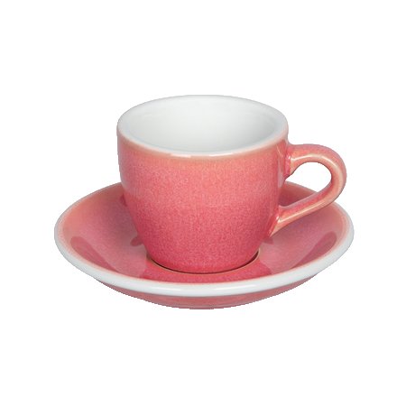 Loveramics Egg espressokuppi ja lautanen Berry-väri