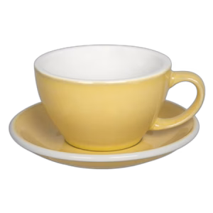 Loveramics Egg - Cafe Latte 300 ml Cup and Saucer - Butter Cup