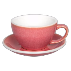 Loveramics Egg - Cafe Latte 300 ml Cup and Saucer - Berry