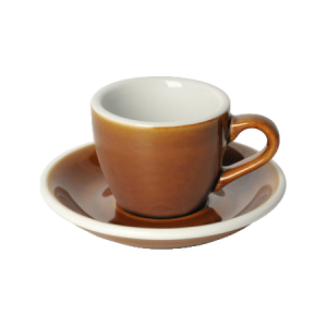 Loveramics Egg espressokuppi lautasineen Caramel väri