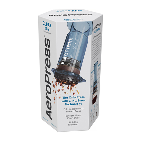aeropress-clear-blue-coffee-maker-5 AeroPress - Clear Blue Coffee Maker