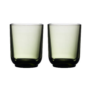 Fellow Pirch Cappuccino 190 ml Woodland tummanvihreä lasimuki