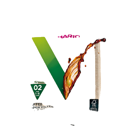 Hario Misarashi ruskeat V60-02 paperisuodattimet 100 kpl