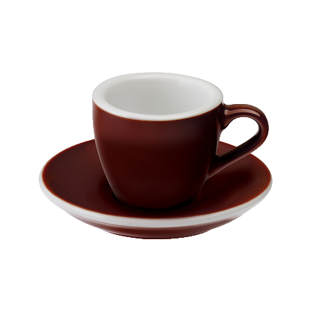 Loveramics Egg ruskea espressokuppi lautasella 80 ml