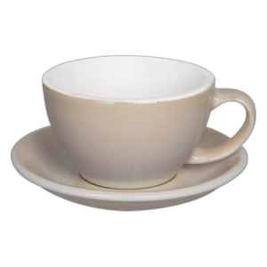 Loveramics Egg - Cafe Latte 300 ml Cup and Saucer - Ivory