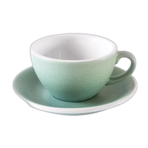 Loveramics Egg - Cappuccino 200ml Cup and Saucer - Emerald